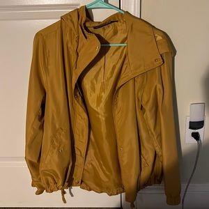 Hooded yellow jacket